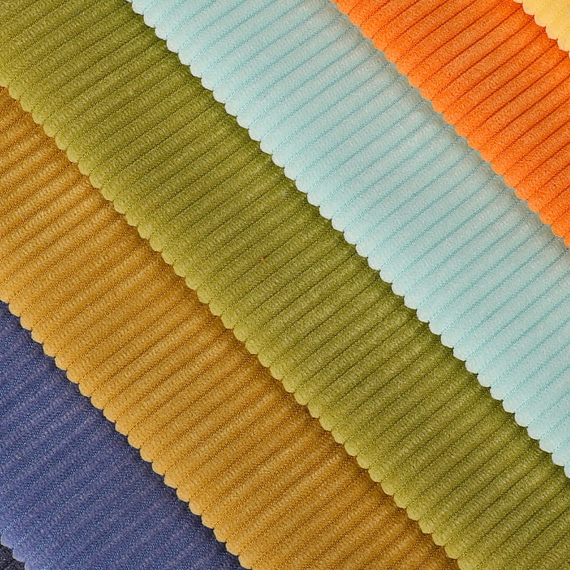 Tissu de meubles de canapé en velours côtelé exquis