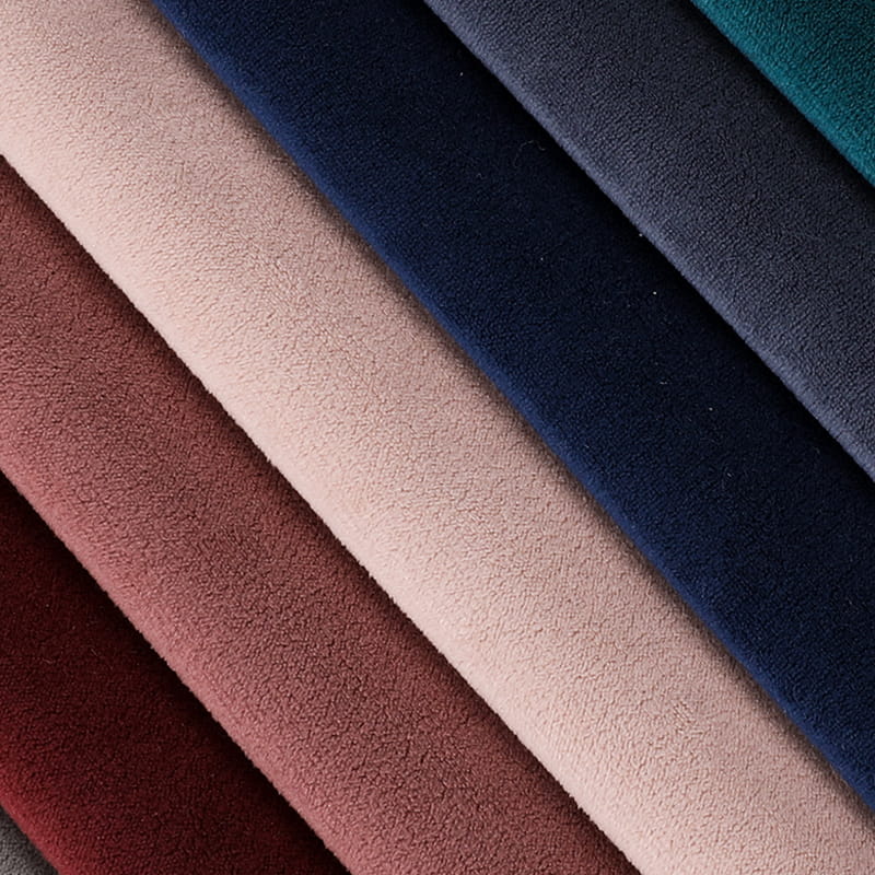 Tissu canapé en velours de flocon de neige